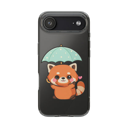 Kawaii Red Panda Clear Impact-Resistant Case