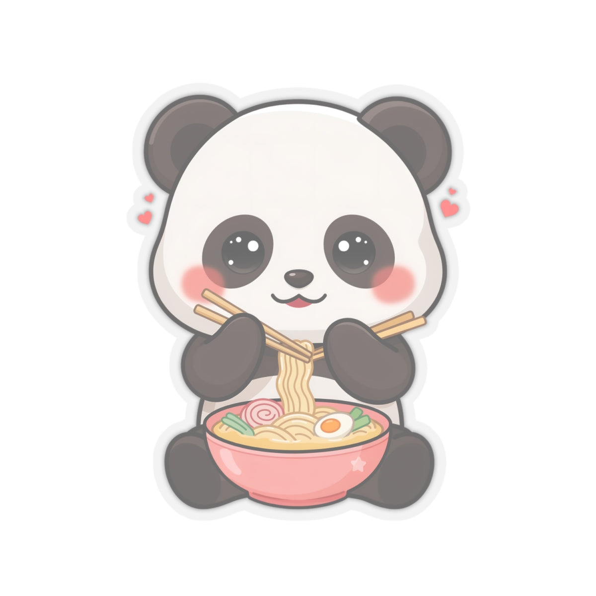 Kawaii Panda Ramen Sticker for Cozy Desk Decor