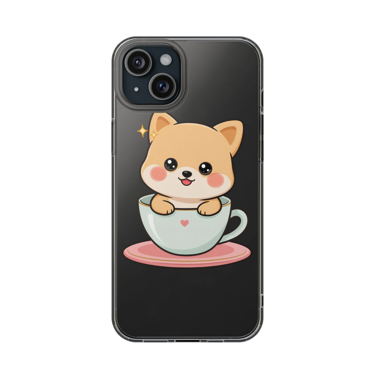 Kawaii Shiba Inu Phone Case – Cute Puppy in a Teacup