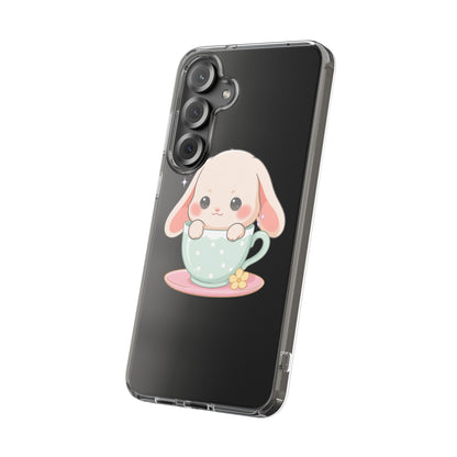 Kawaii Bunny Phone Case, Cute Teacup Rabbit