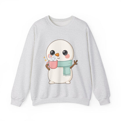 Kawaii Snowman Sweatshirt for Cozy Winter Days