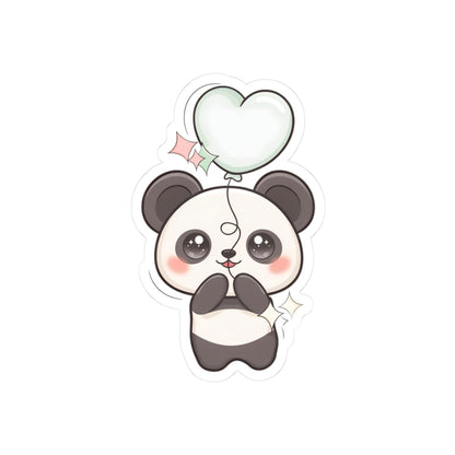 Kawaii Panda Sticker with Balloon for Cute Decor