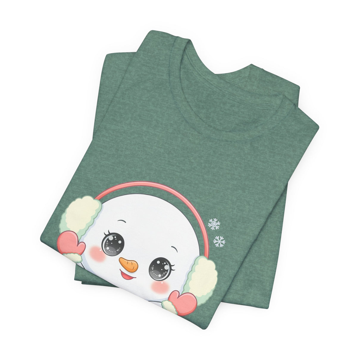 Kawaii Snowman T-Shirt for Cute Winter Style