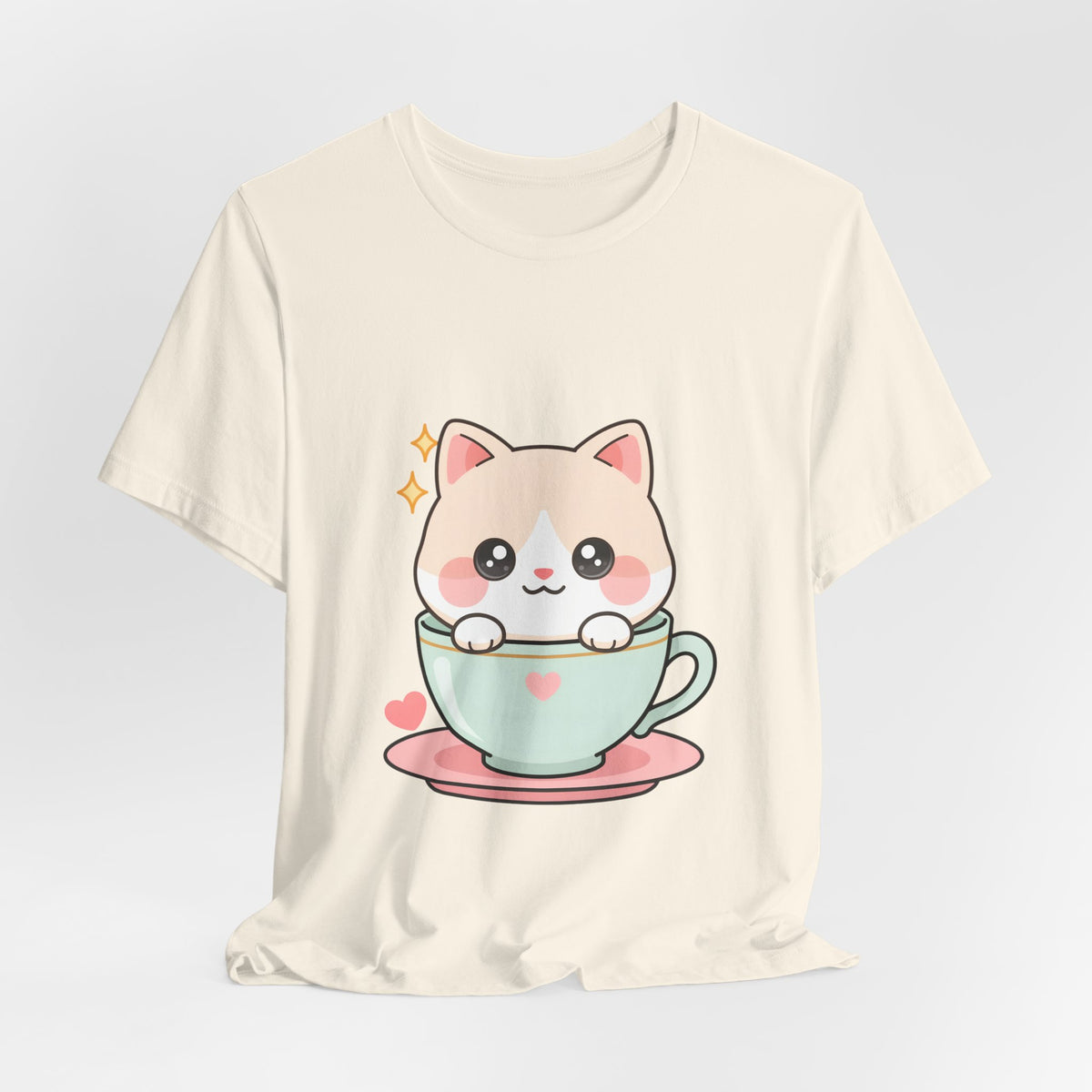 Kawaii Cat T-Shirt for Cute Cat and Chibi Art Fans