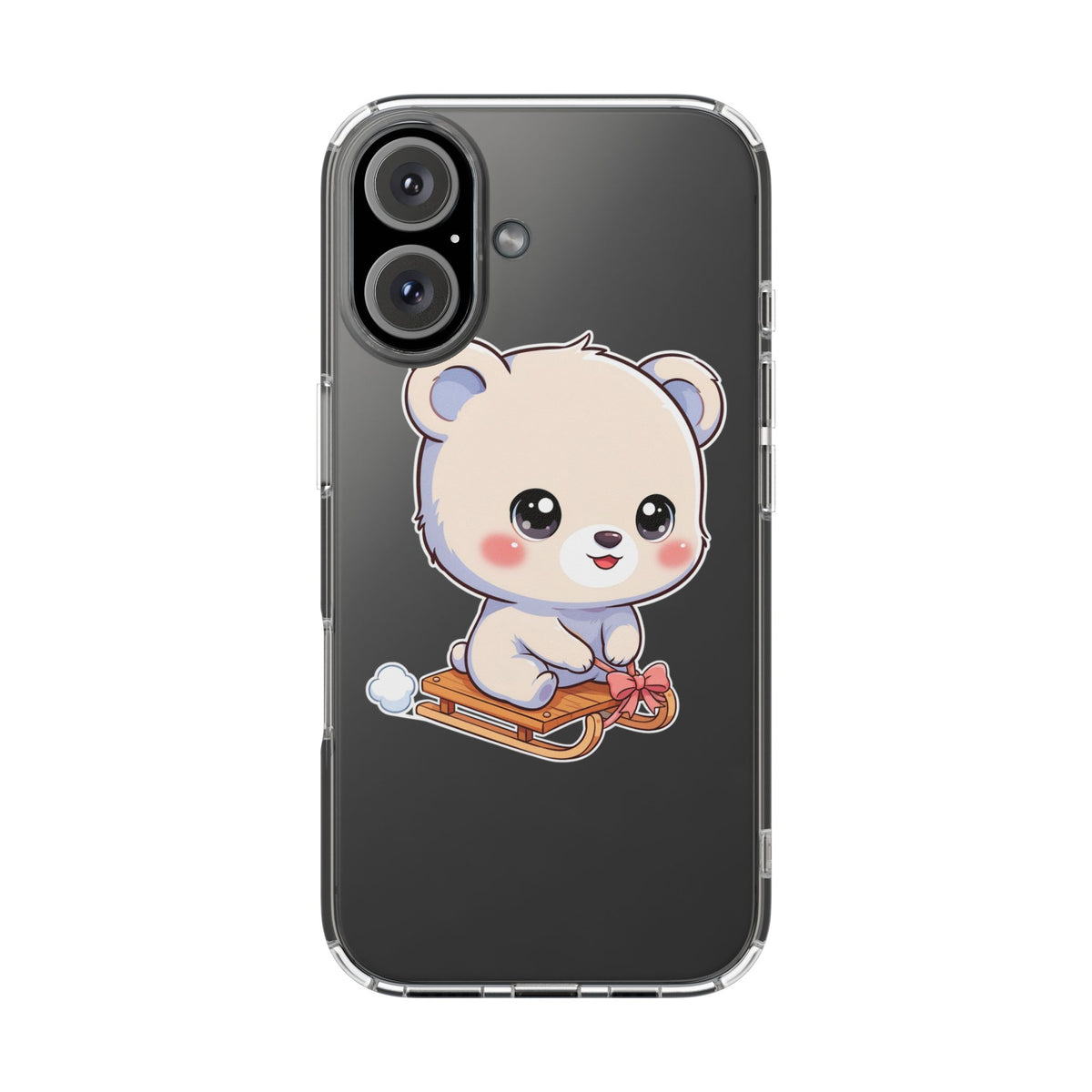 Kawaii Polar Bear Phone Case, Cute Winter Gift