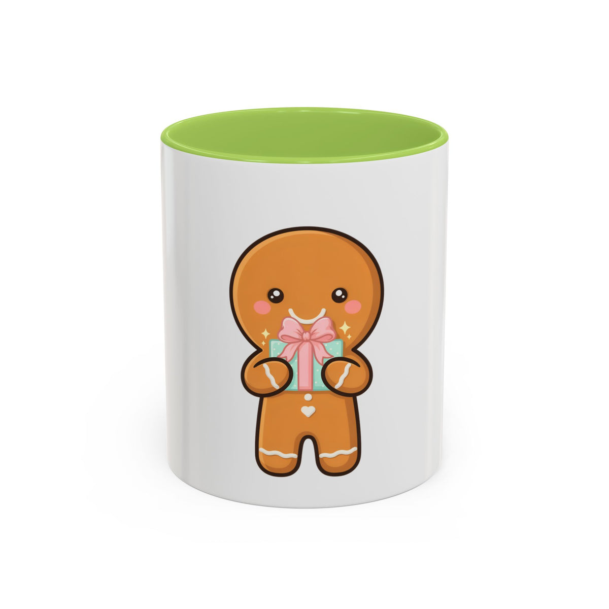 Gingerbread Coffee Mug, Cute Holiday Accent Mug