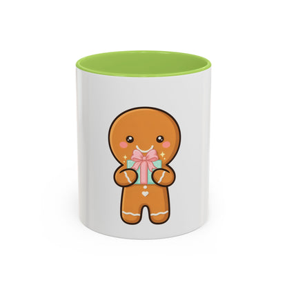 Gingerbread Coffee Mug, Cute Holiday Accent Mug