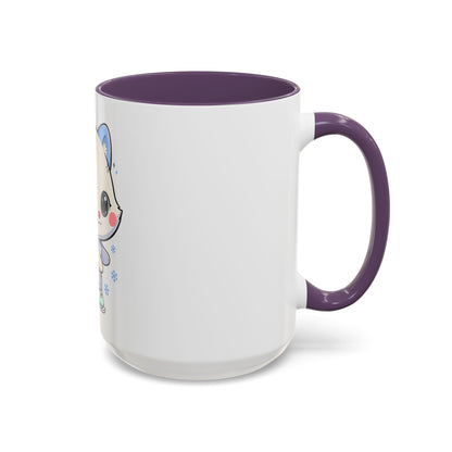 Kawaii Arctic Fox Mug for Cozy Winter Coffee Breaks
