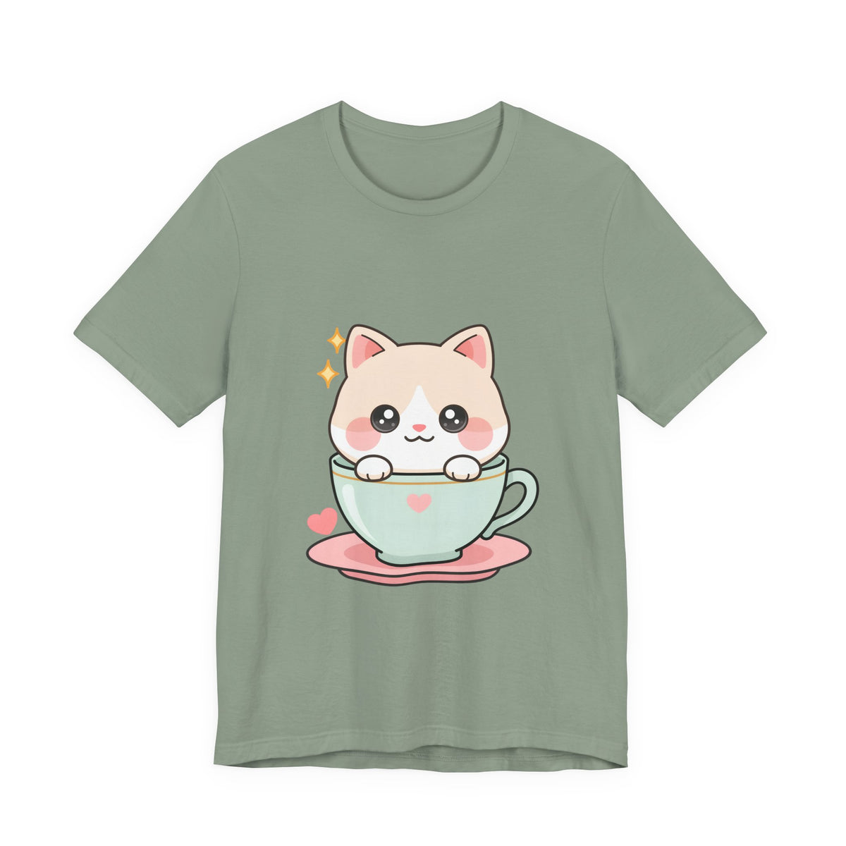 Kawaii Cat T-Shirt for Cute Cat and Chibi Art Fans