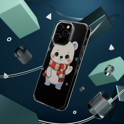 Kawaii Polar Bear Phone Case – Cozy Christmas Cub