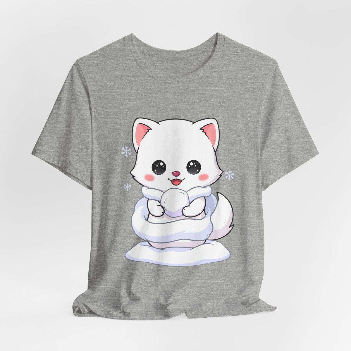 Kawaii Arctic Fox T-Shirt for Cute Winter Style