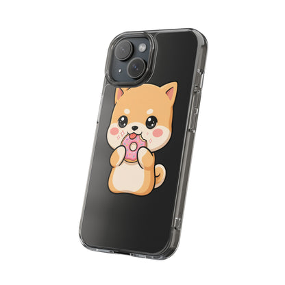 Kawaii Shiba Inu Phone Case with Donut