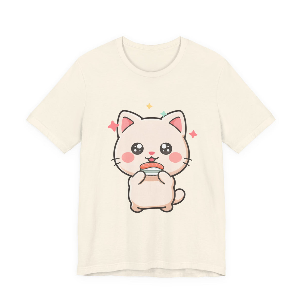 Kawaii Sushi Cat T-Shirt for Cat and Sushi Lovers