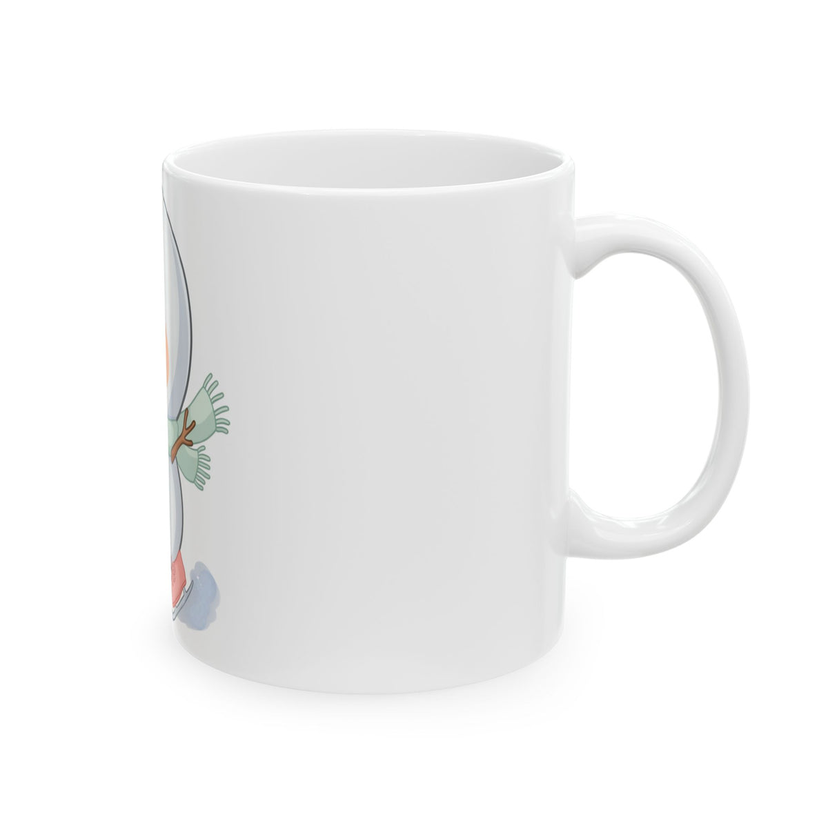 Kawaii Snowman Mug for a Cheerful Winter Gift