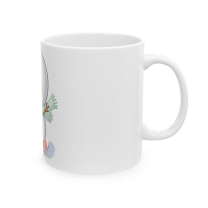 Kawaii Snowman Mug for a Cheerful Winter Gift