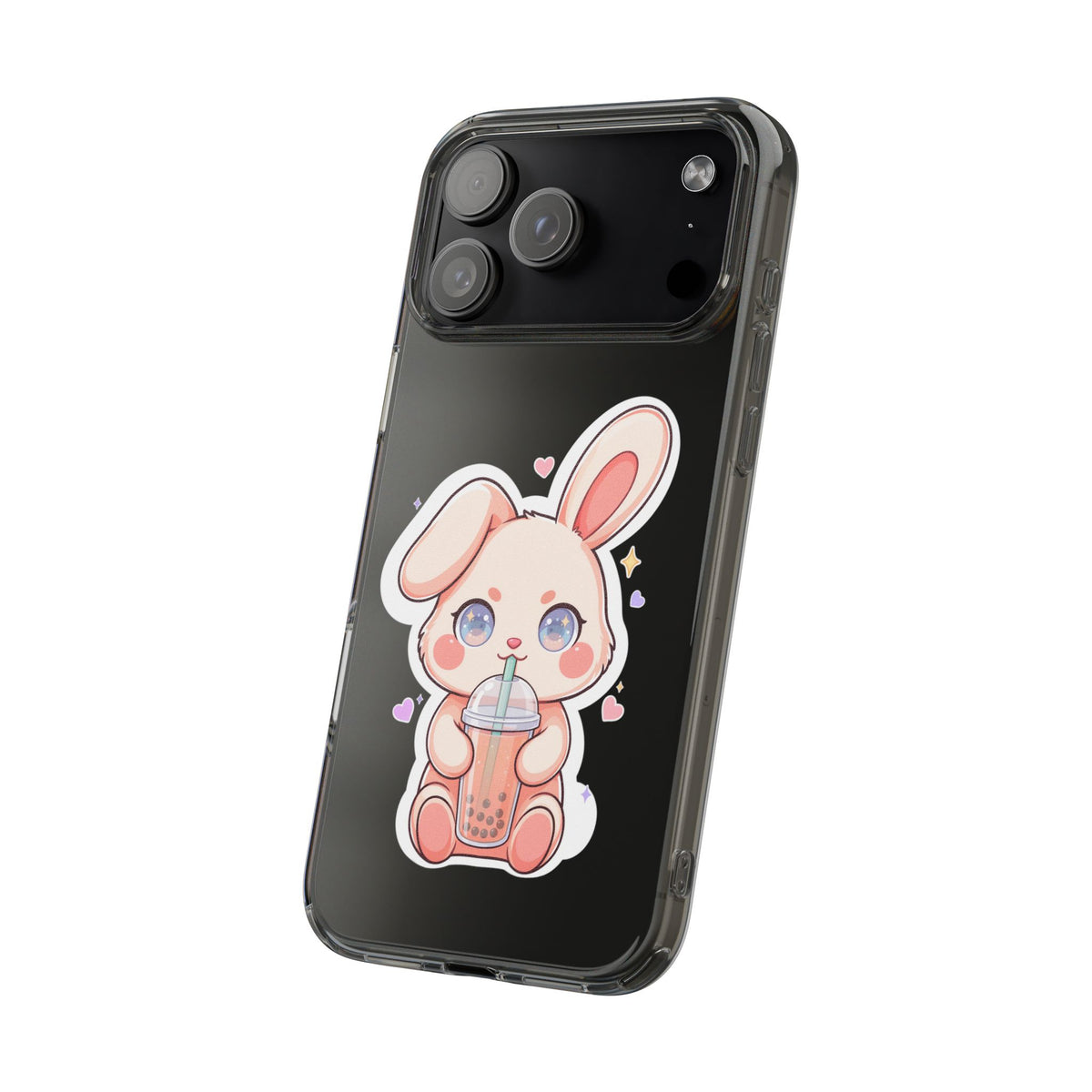 Kawaii Bunny Bubble Tea Phone Case for Boba Lovers
