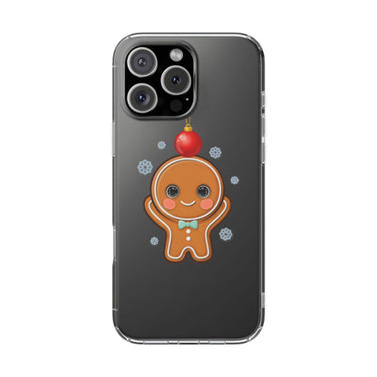 Christmas Gingerbread Phone Case, Cute Kawaii Holiday Gift