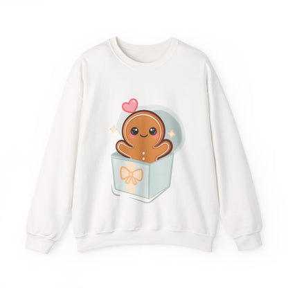 Kawaii Gingerbread Sweatshirt for Cozy Holiday Mornings