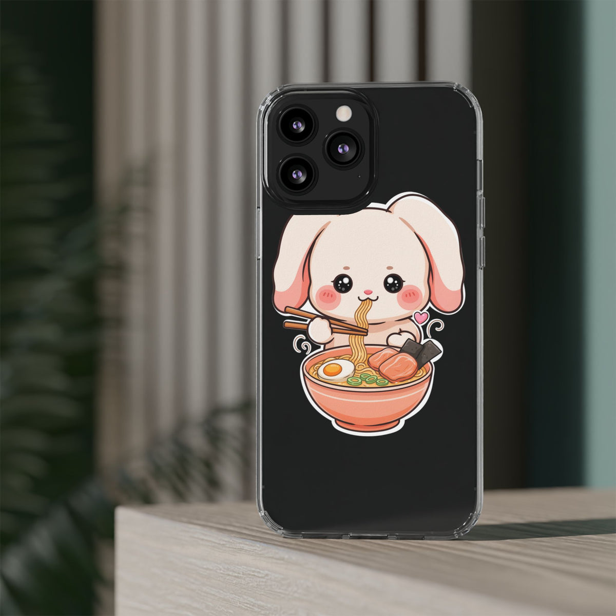 Kawaii Ramen Bunny Clear Impact-Resistant Case
