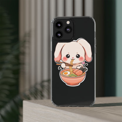 Kawaii Ramen Bunny Clear Impact-Resistant Case