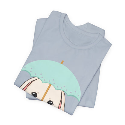 Kawaii Bunny T-Shirt, Cute Umbrella Rabbit Tee