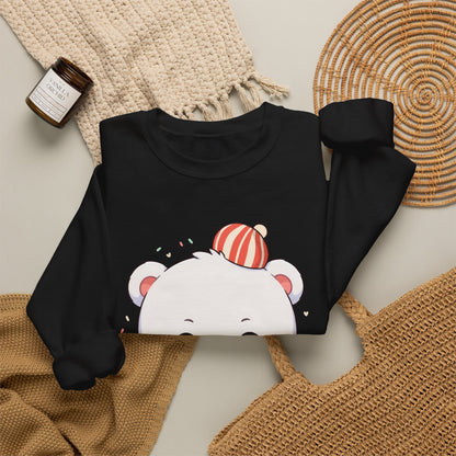 Christmas Cookie Bear Sweatshirt, Cute Holiday Baker Gift