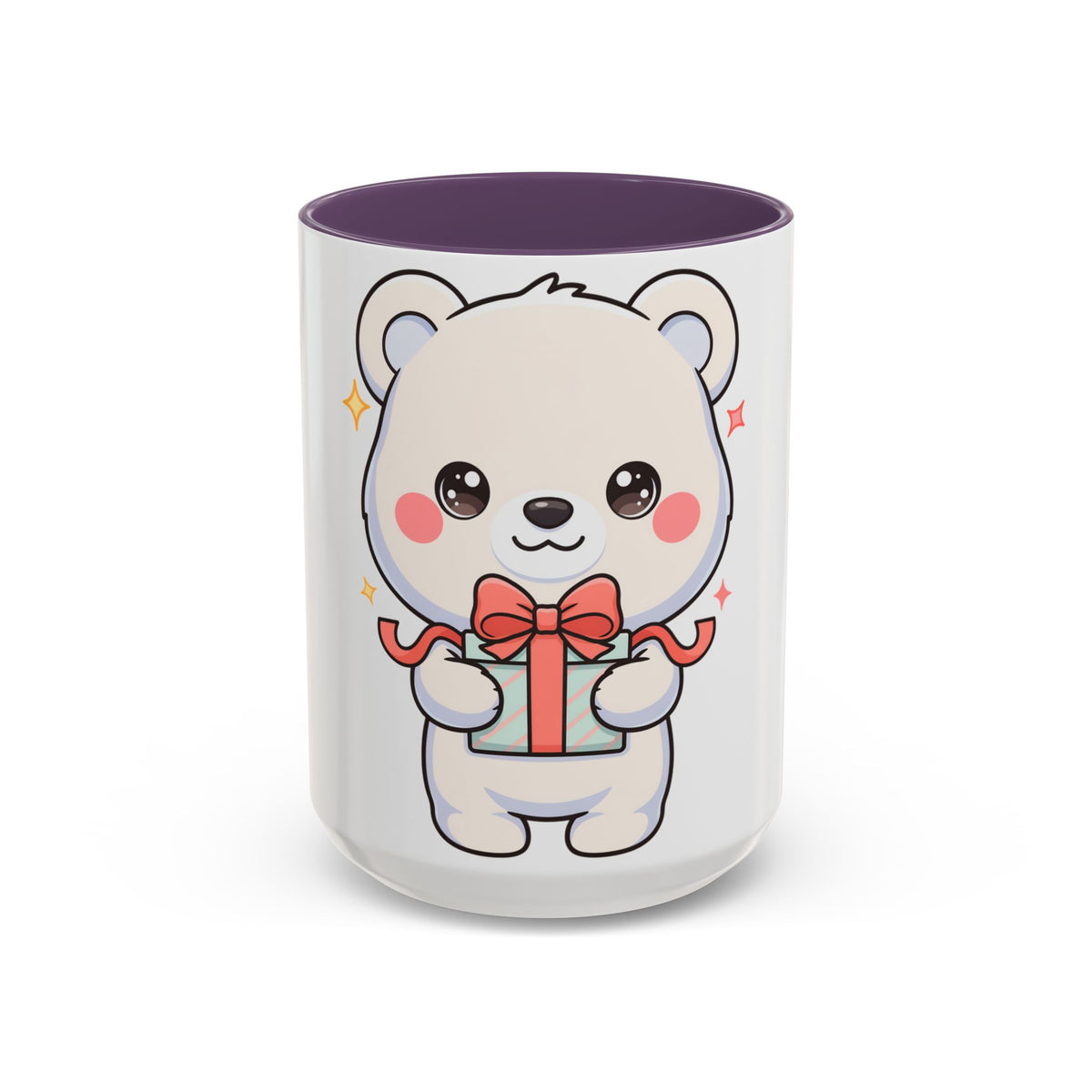 Kawaii Polar Bear Mug, Cute Gift Accent Coffee Mug