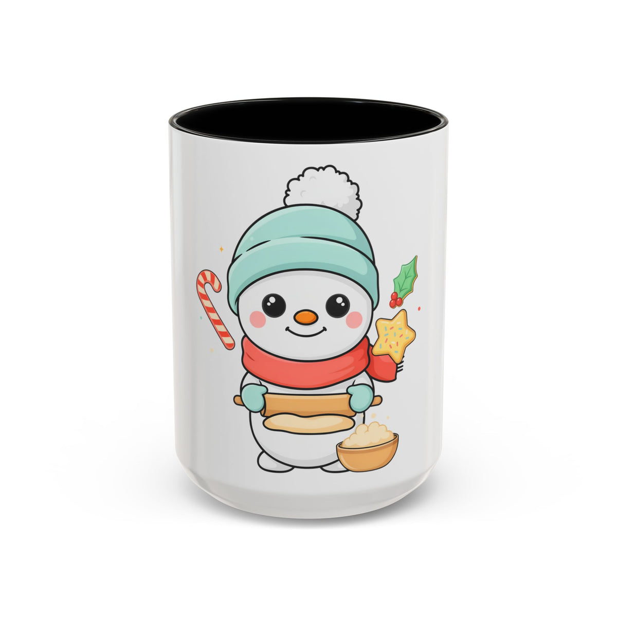 Christmas Snowman Baking Accent Coffee Mug