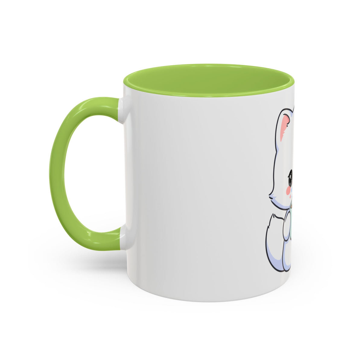 Kawaii Arctic Fox Mug – Cute Cocoa Lover Accent Coffee Mug