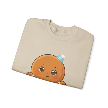 Kawaii Gingerbread Sweatshirt, Cute Christmas Crewneck