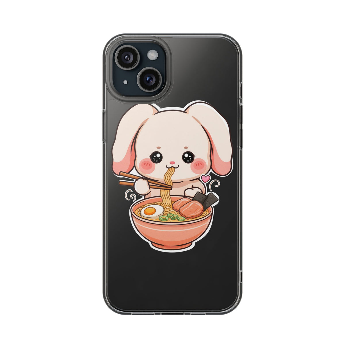 Kawaii Ramen Bunny Clear Impact-Resistant Case