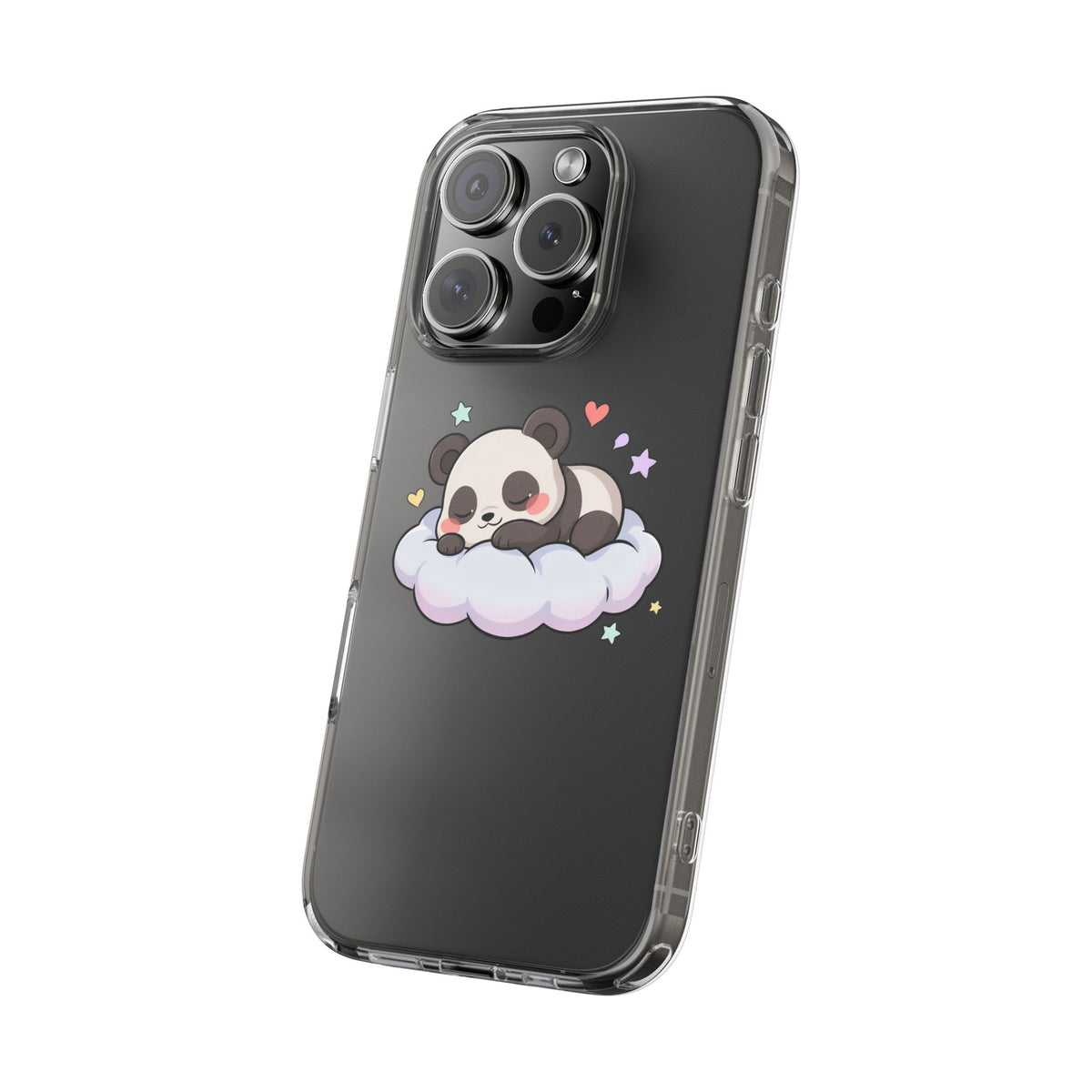 Sleeping Panda Clear Impact-Resistant Phone Case