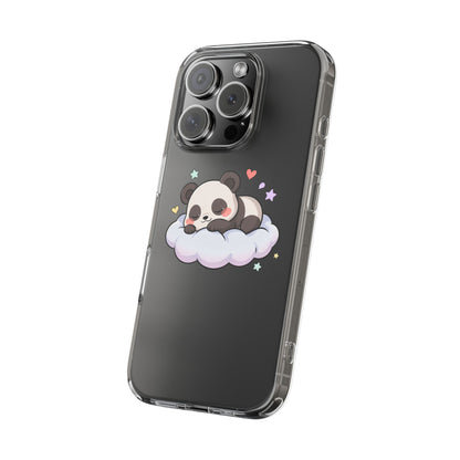 Sleeping Panda Clear Impact-Resistant Phone Case