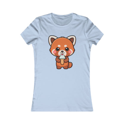 Kawaii Red Panda Ice Cream Women's Favorite Tee