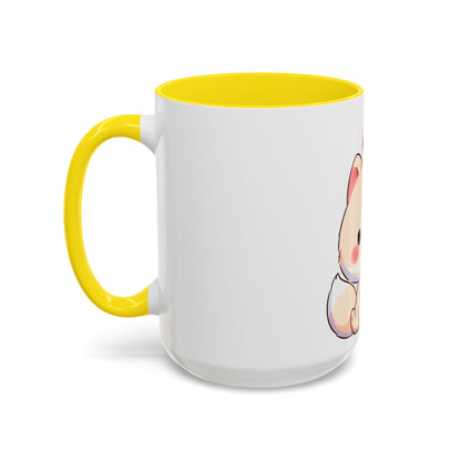 Kawaii Arctic Fox Christmas Mug – Cute Holiday Accent Mug