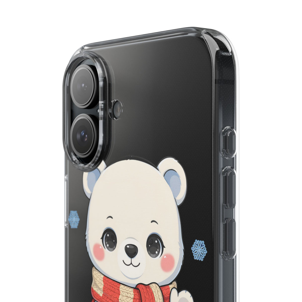 Kawaii Polar Bear Phone Case – Cozy Christmas Cub