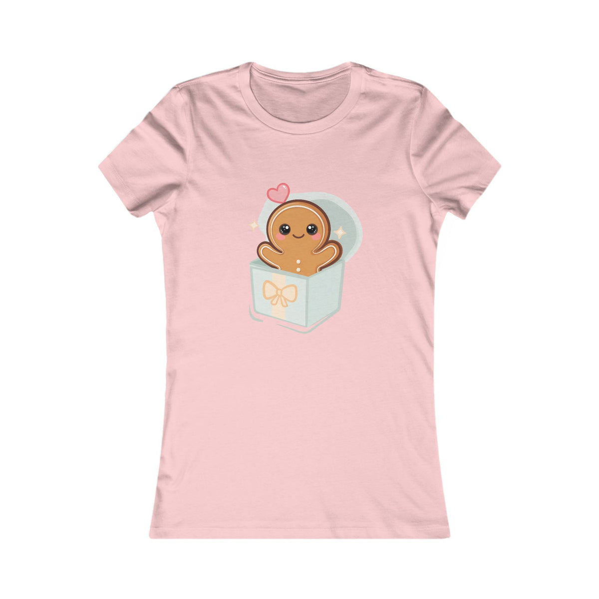 Kawaii Gingerbread Man T-Shirt in a Gift Box