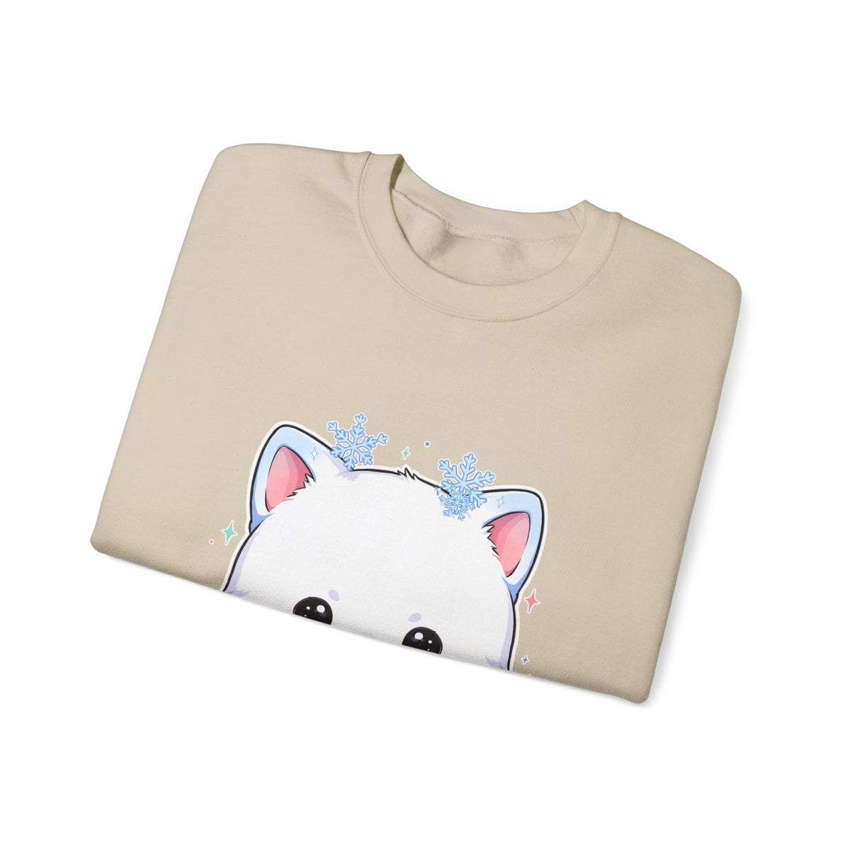 Kawaii Arctic Fox Sweatshirt for Cute Winter Animal Lovers