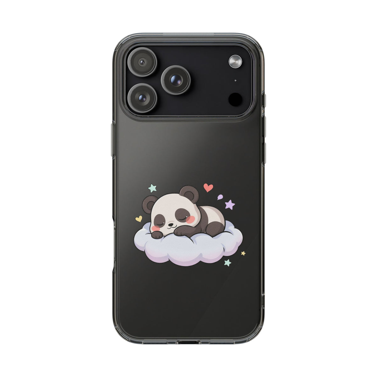 Sleeping Panda Clear Impact-Resistant Phone Case