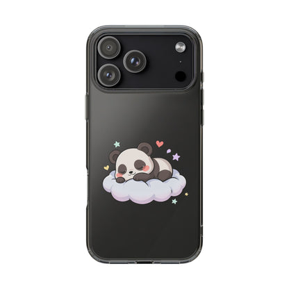 Sleeping Panda Clear Impact-Resistant Phone Case