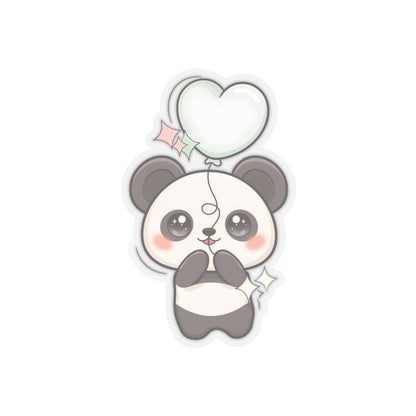 Kawaii Panda Sticker with Balloon for Cute Decor