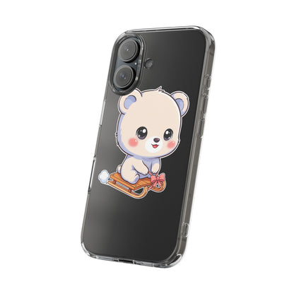 Kawaii Polar Bear Phone Case, Cute Winter Gift