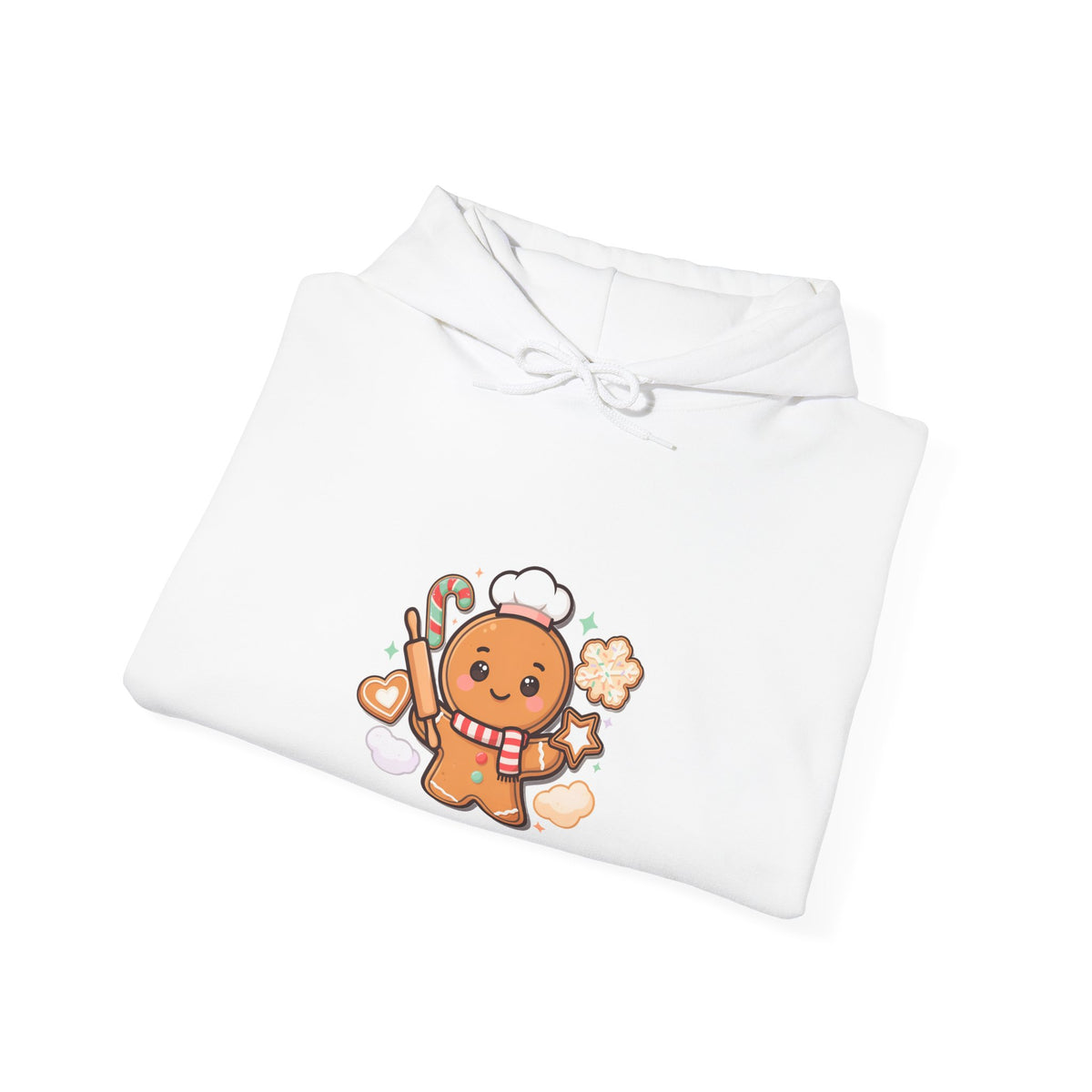 Kawaii Gingerbread Hoodie for Christmas Cookie Baking