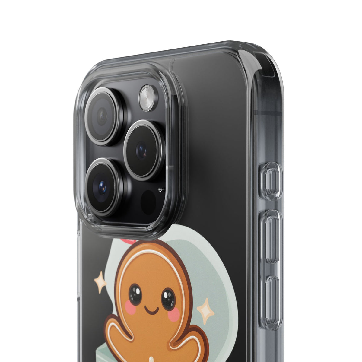 Gingerbread Man Phone Case – Kawaii Holiday Gift