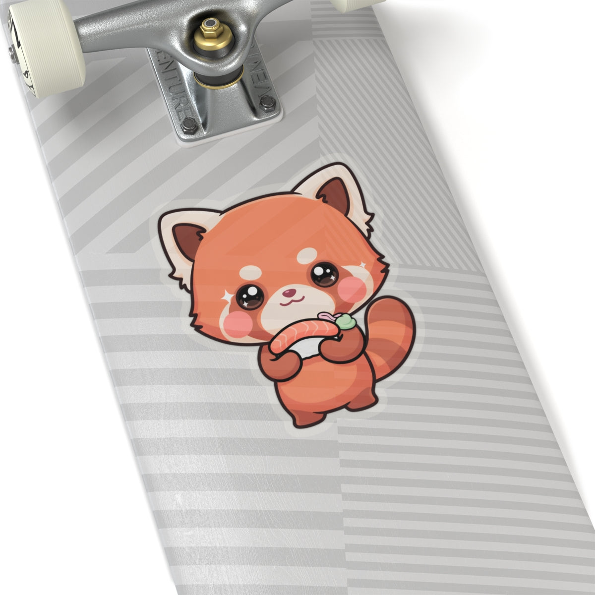 Kawaii Red Panda Sushi Kiss-Cut Sticker Gift