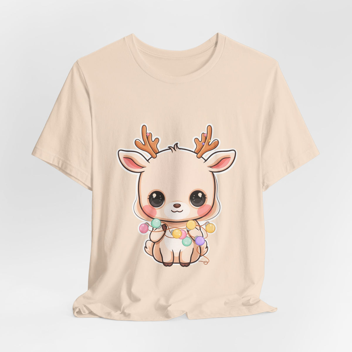 Kawaii Reindeer T-Shirt for Cozy Holiday Errands