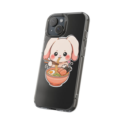 Kawaii Ramen Bunny Clear Impact-Resistant Case