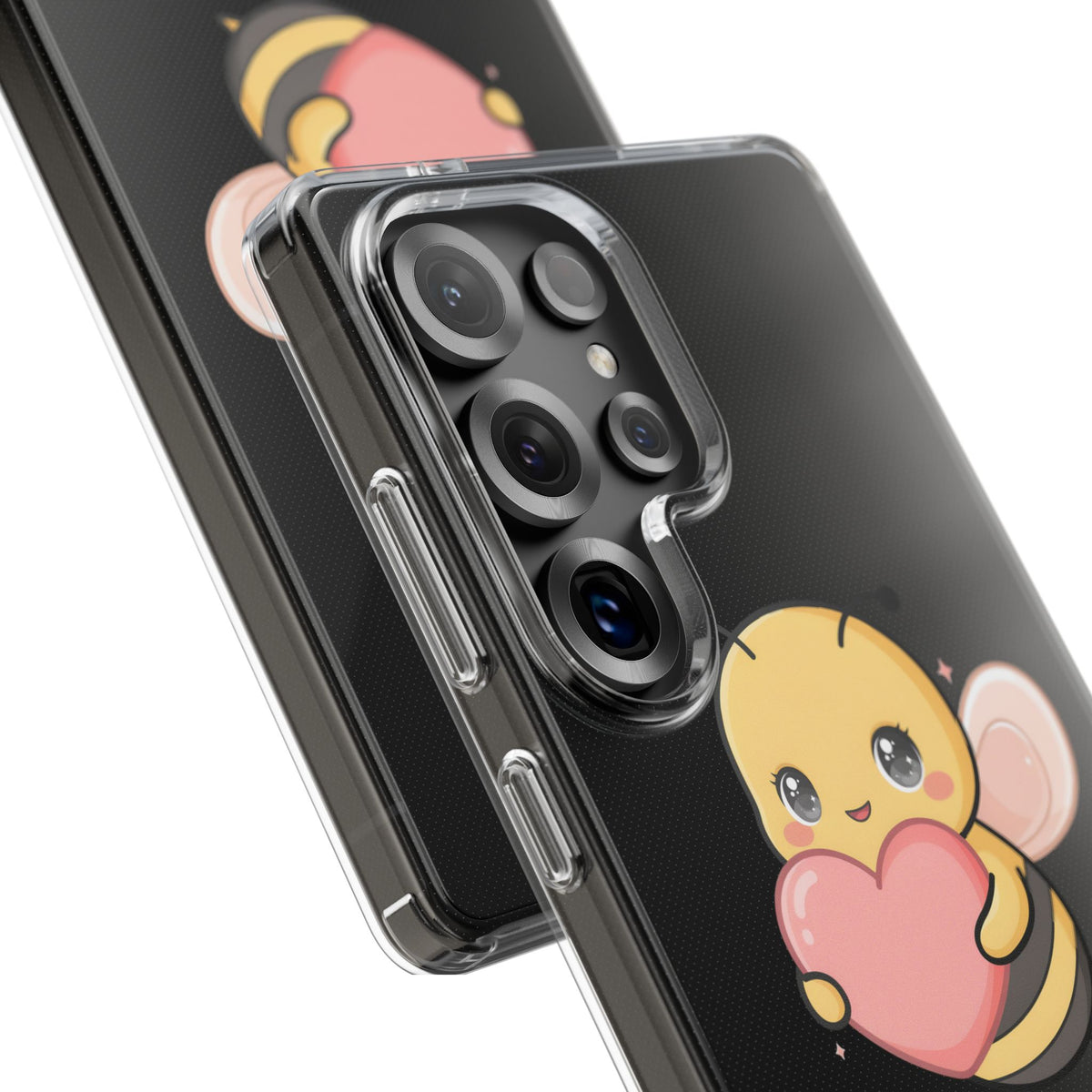 Kawaii Bee Clear Impact-Resistant Phone Case