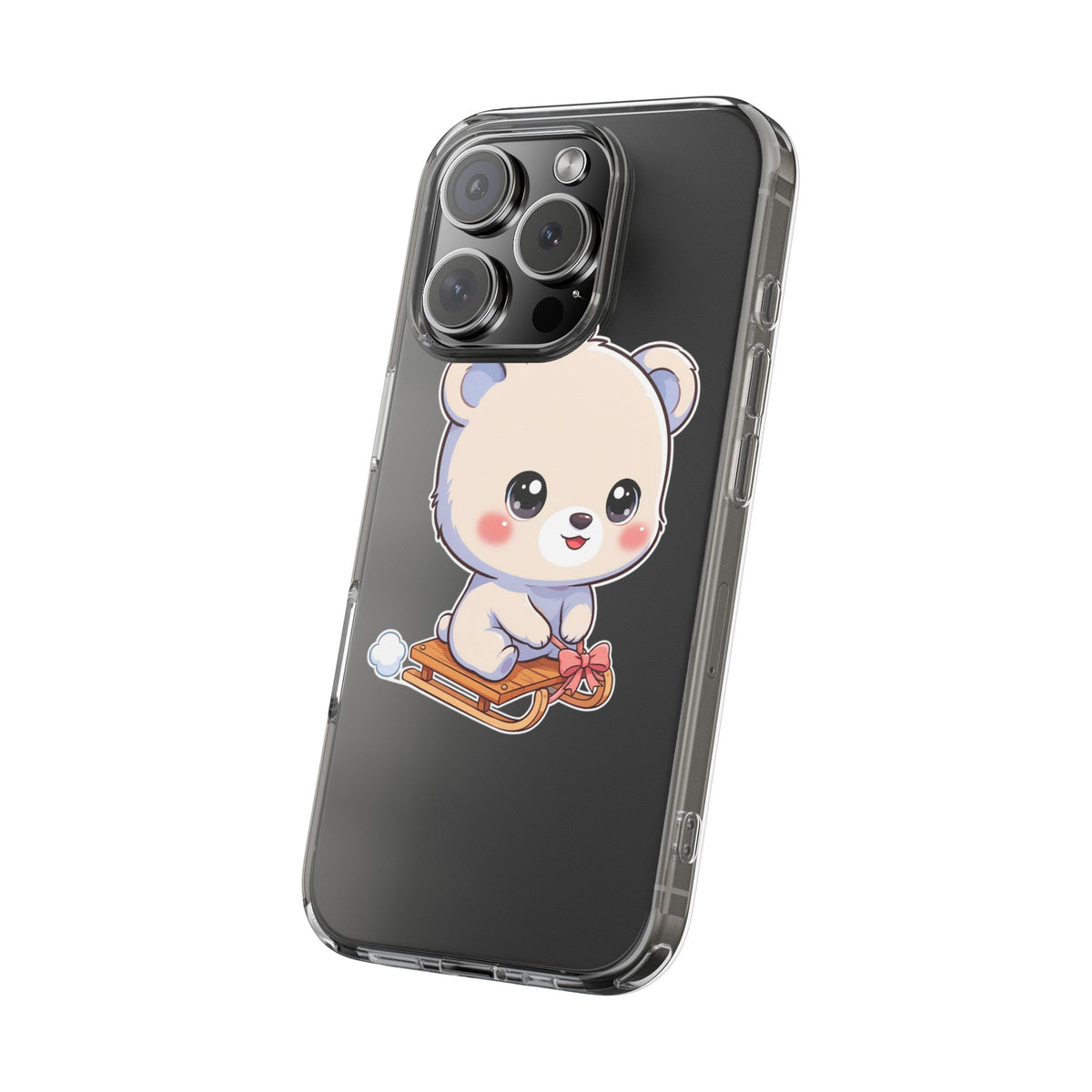 Kawaii Polar Bear Phone Case, Cute Winter Gift