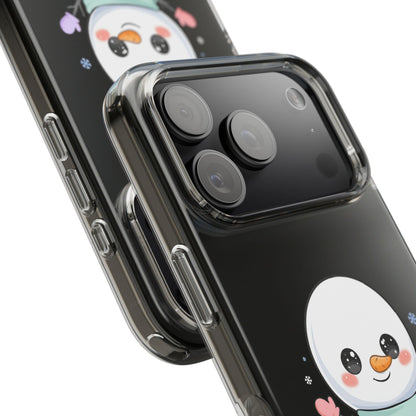 Kawaii Snowman Clear Impact-Resistant Case